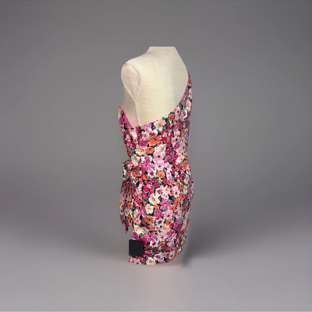 Lulus Dress Size XL  One-Shoulder Mini Dress floral print - Picture 9 of 14